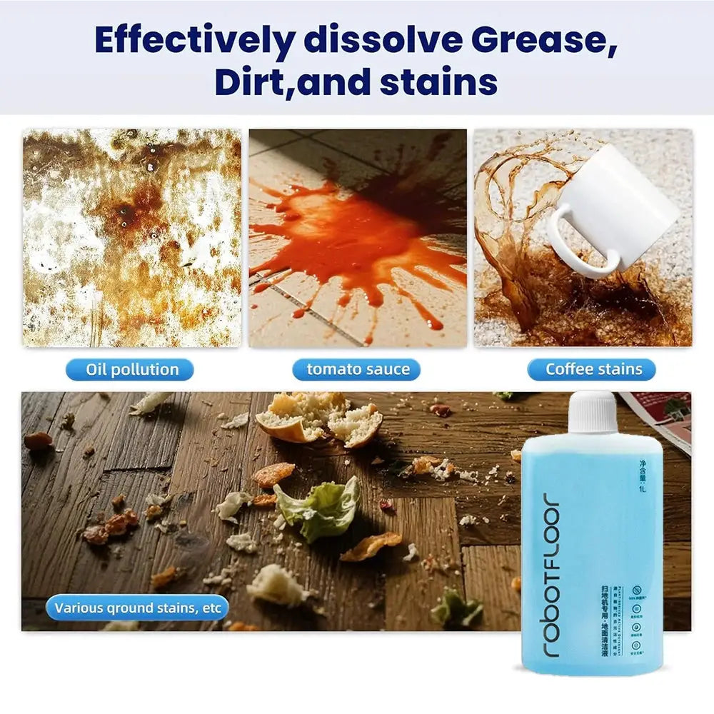 1L Floor Cleaning Solution For Roborock S8 Pro Ultra S8 MaxV Ultra Q Revo S7 Max Ultra S7MaxV Plus Vacuum Cleaners