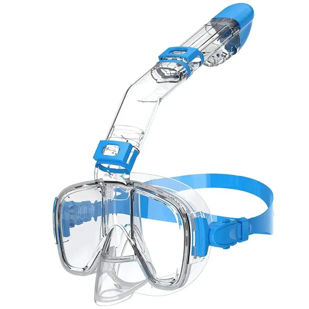 XIAOTREE Snorkeling Mask Half Face For Adults And Children Dry System Anti Fog Leakproof With Ultra Clear Vision