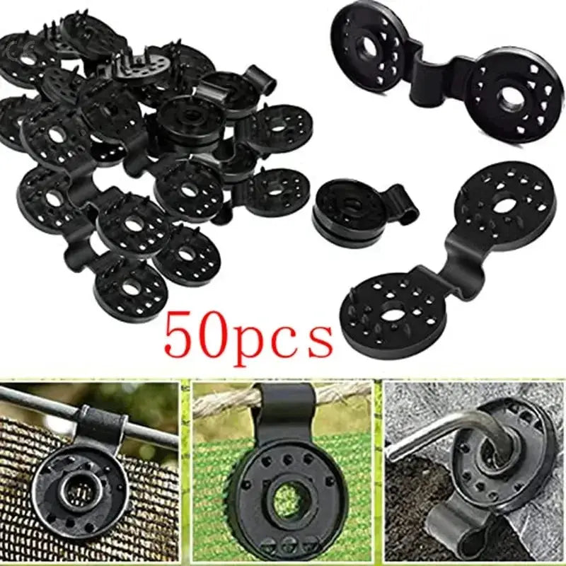 50 Pcs Shade Cloth Clips Shade Fabric Clamps Grommets For Net Mesh Covers Garden Backyard Greenhouse Fixer