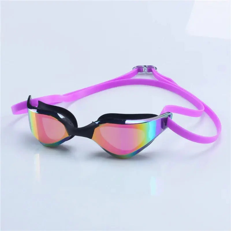 Professional Anti Fog Swimming Goggles Electroplated Waterproof Silicone Swim Glasses for Men and Women