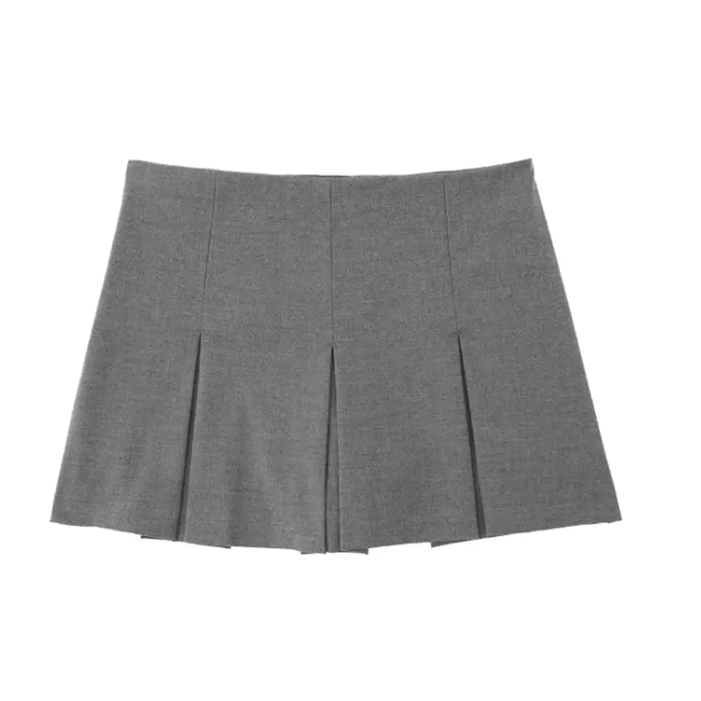 Women Pleated Skirt Shorts High Waist Mini Skort For Summer Casual Vacation Outfit