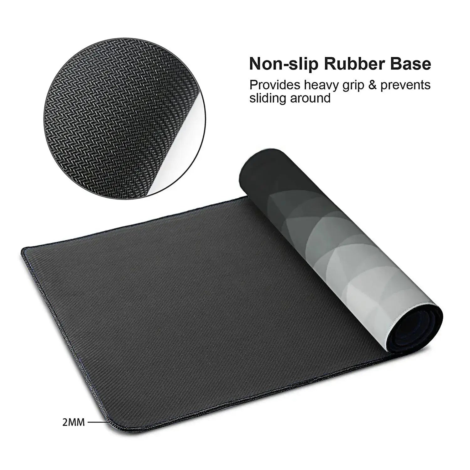 Large Gaming Mouse Pad Extended And Thickened With Stitched Edges And Non Slip Rubber Base For Desk Setup