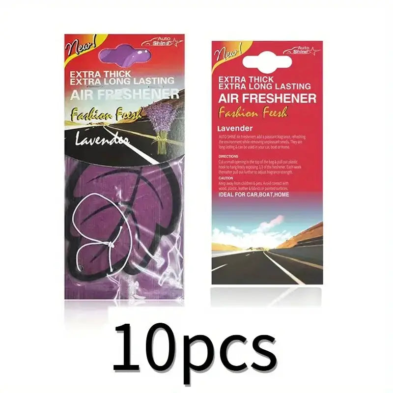 Leaf Shape Car Air Freshener Natural Scented Tea Paper Hanging Vanilla Perfume Fragrance For Auto Interior