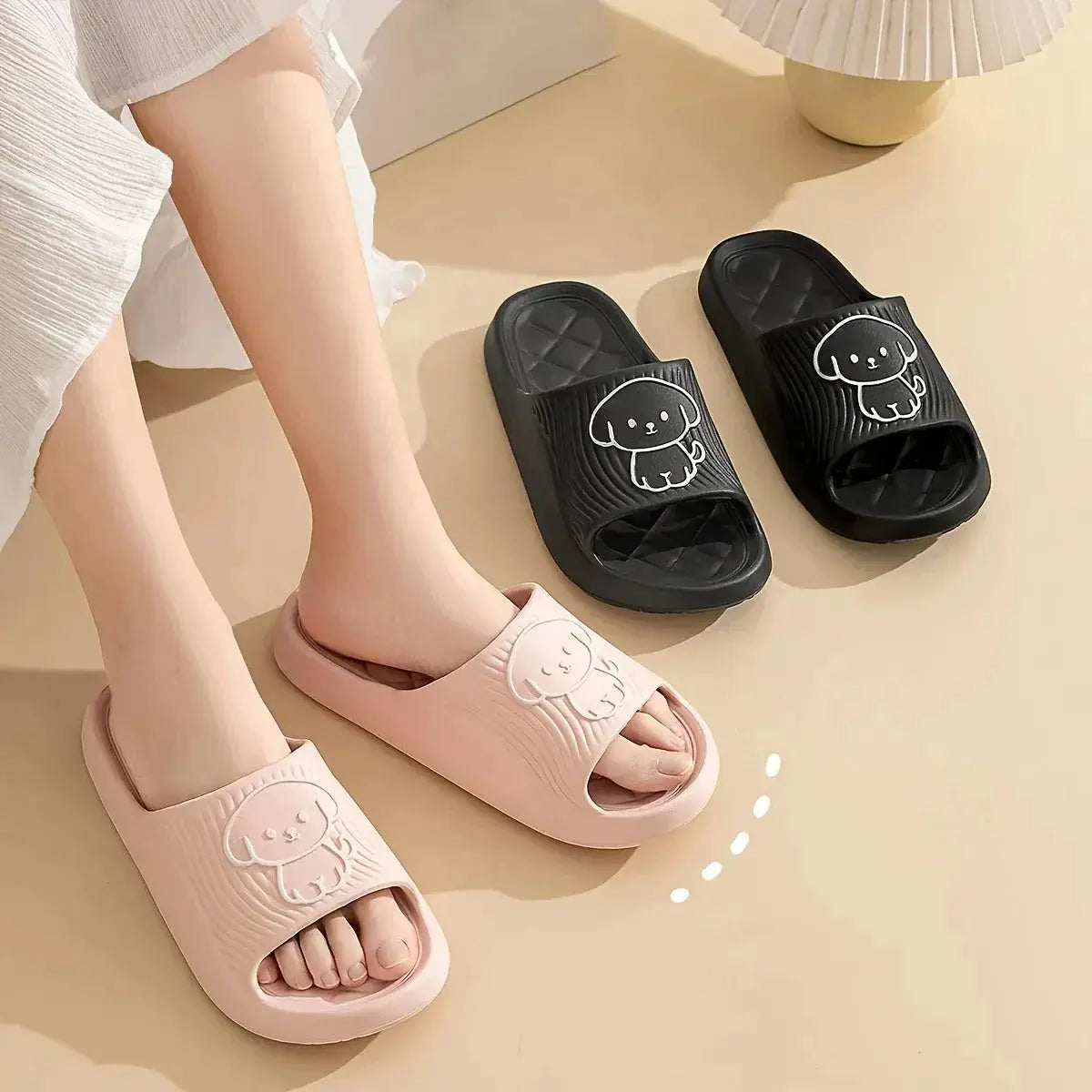 Cloud Cushion Slides For Men Ultra Soft Thick Platform Non Slip Indoor Outdoor Home Slippers