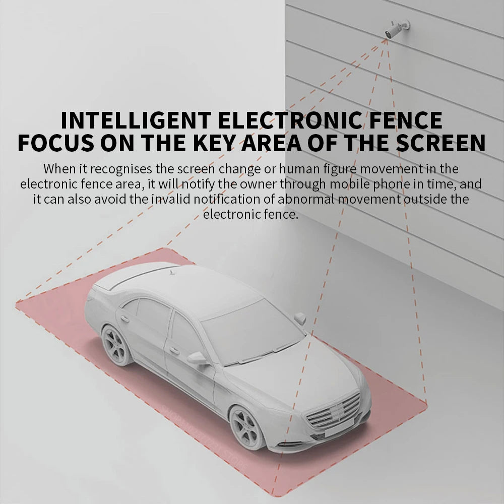 Xiaomi Mijia AW300 outdoor security camera with IP66, 2K full-color night vision and WiFi.