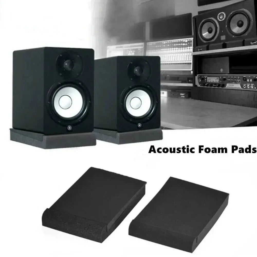 AuroraSound Studio Monitor Acoustic Foam Isolator Pads Anti Shock Design Reducing Vibrations and Echoes for Clear Audio