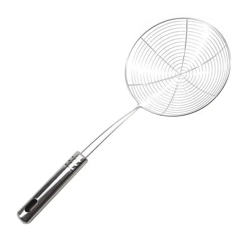 Oval Skimmer Stainless Steel Filter Mesh For Oil Pot And Fried Food Straining Colander Kitchen Tool