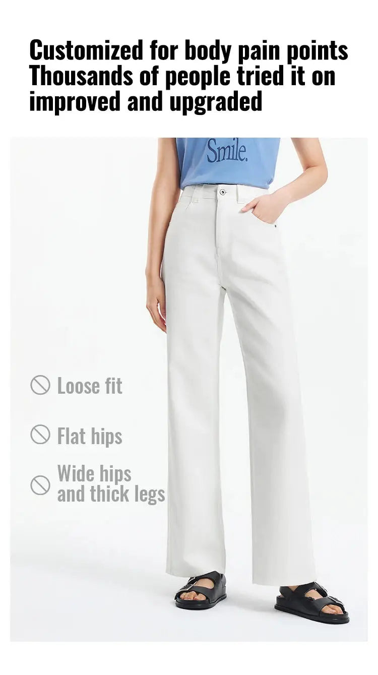 Semir Jeans Women Cool Feeling Wide Leg Floor Length Pants Summer 2025