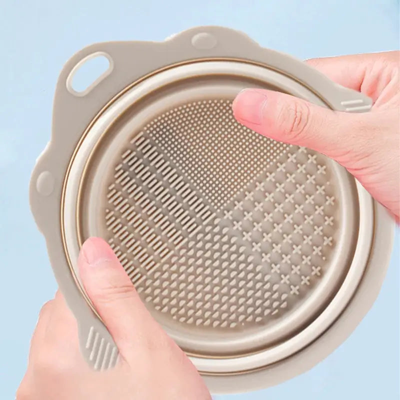 SiliconeCare Makeup Brush Cleaner Cleaning Bowl Tool Set Gentle Wet And Dry Cleaning Without Hurting Bristles