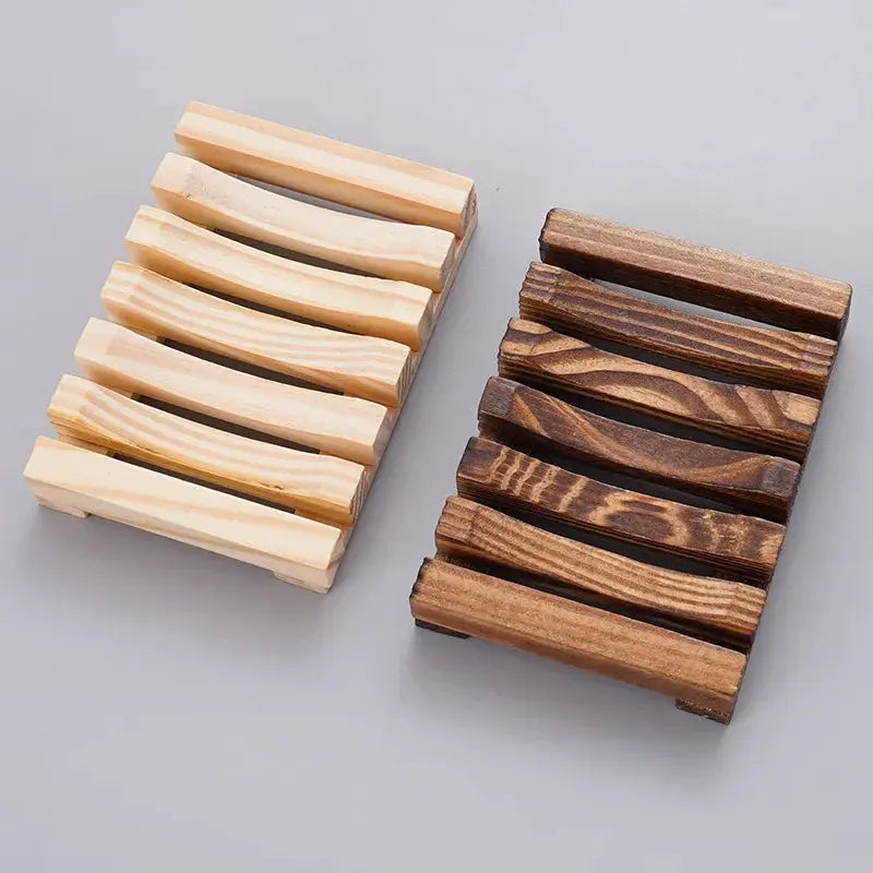 EverPure Bamboo Soap Holder With Draining Design Keeps Soap Dry Mildew Free In Bathroom