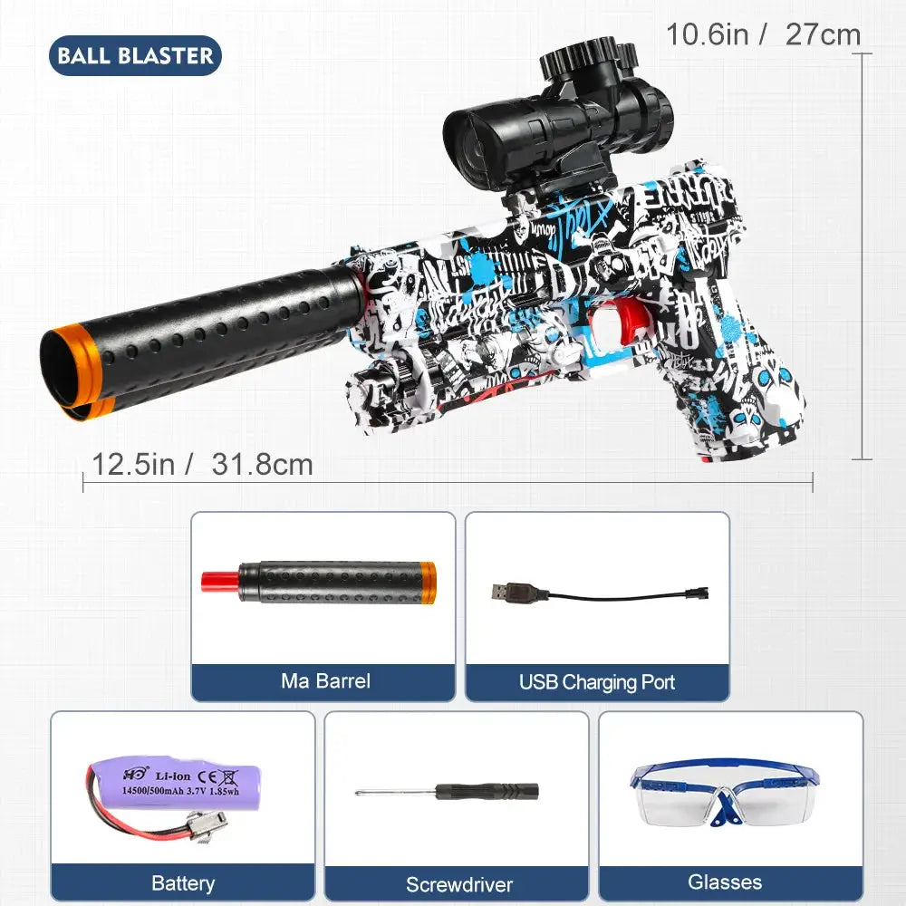M416 Electric Blaster Gun Toy Rechargeable Automatic Outdoor Toy for Team Activities Perfect Gift Bullets Excluded