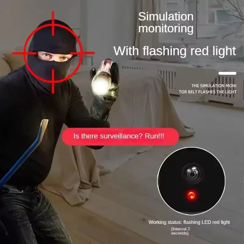 Outdoor Fake Camera Simulation For Home Security Realistic Dummy Surveillance Monitor Deterrent