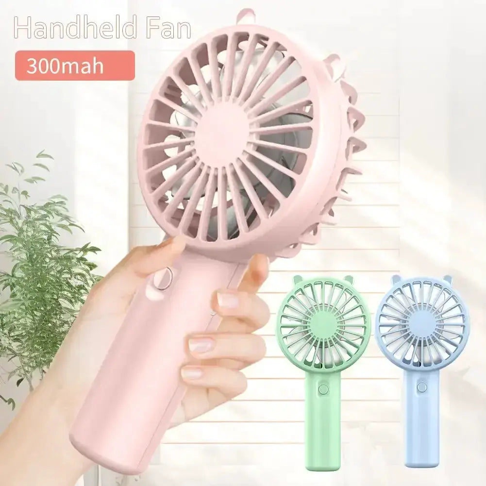 Portable Handheld USB Rechargeable Quiet Mini Desk Fan for Personal Cooling and Travel