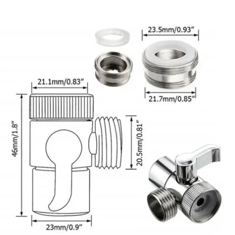 Simples Market white-silver ABS handheld bidet sprayer with hose and valve fittings