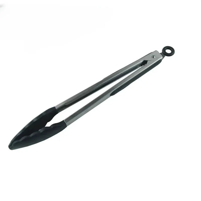 Stainless Steel Tongs With Silicone Tips And Locking Mechanism In 7 9 And 12 Inch Sizes For Precision All Purpose BBQ