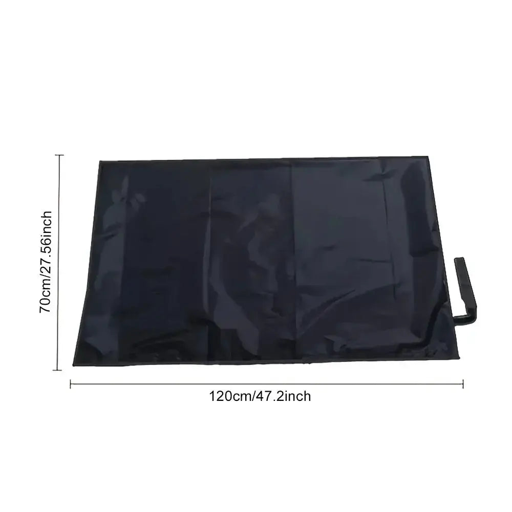 Simples Market universal waterproof polyester cargo mat for car trunk, black with side handle, 120x70 cm.