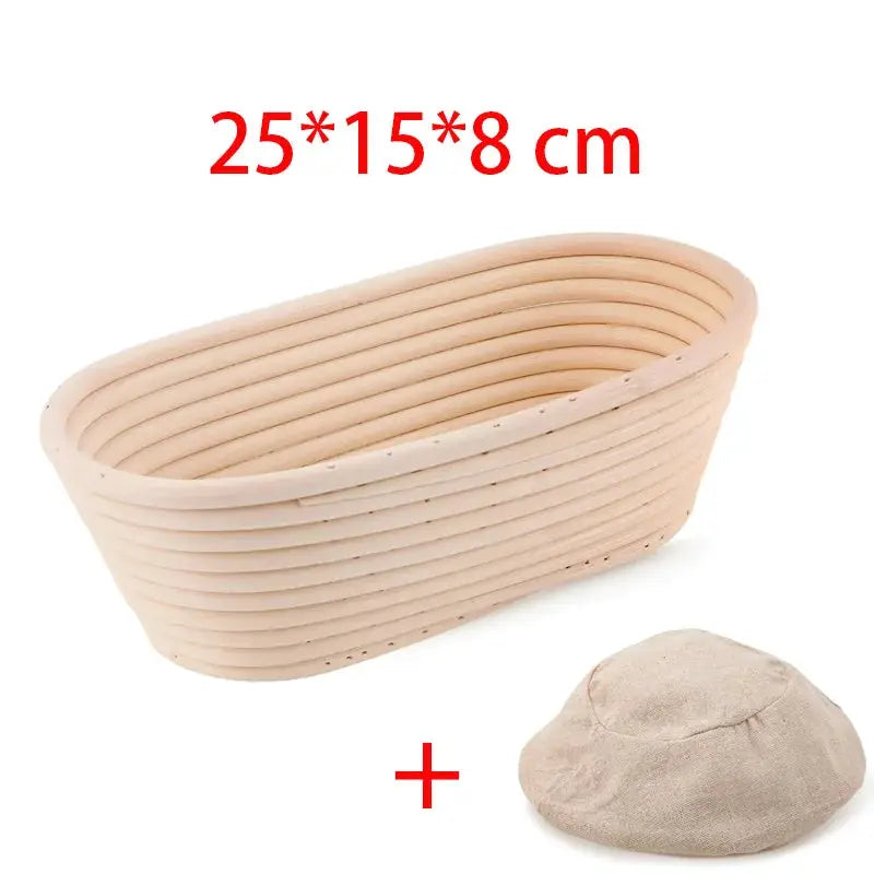 Oval Rattan Bread Proofing Basket Sourdough Banneton Fermentation Wicker Dough Proofing Bowl For Homemade Loaves