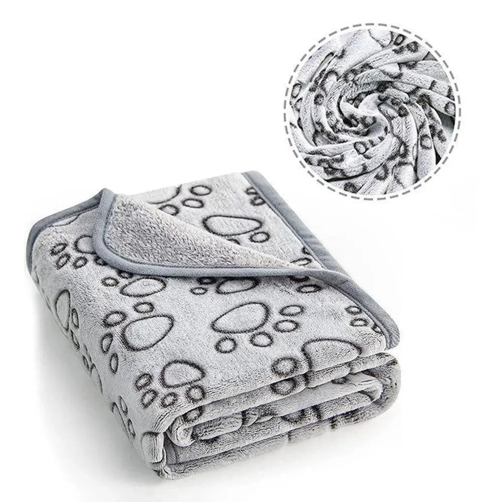 Winter Soft Dog Blanket Washable For Cats And Dogs Indoor Pets Grey Large Medium Small Bed Mat