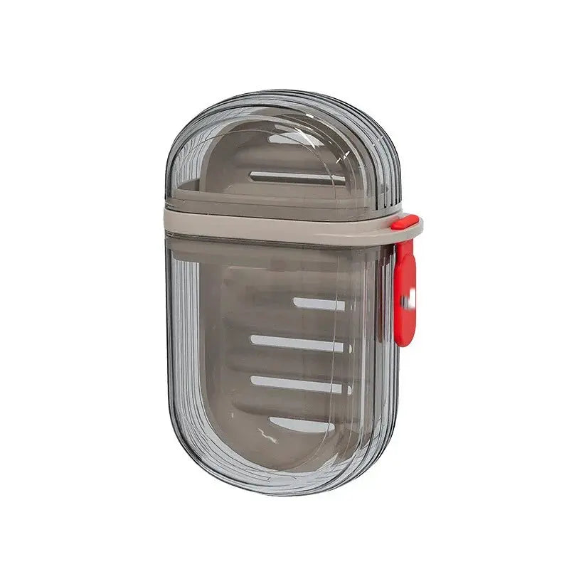 Creative Travel Soap Box With Sealed Drainable Lid Portable Compact Soap Case For Business Trips