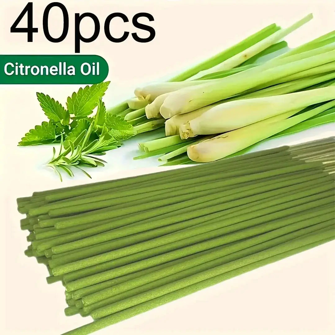 Extended Burning Time Lemongrass Oil Stick for Home and Outdoor Use 45 Minute Burn Scent for Camping Yard Pool Decor