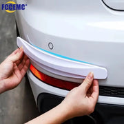 Car bumper protector strips, 2pcs, white, corner protection, FCCEMC