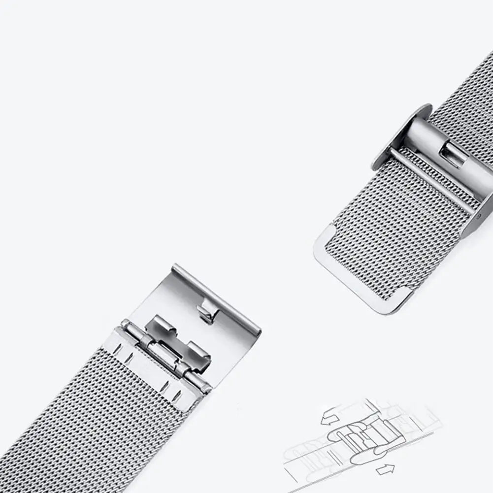 Stainless Steel Mesh Watch Band Quick Release Replacement Strap 12mm 14mm 16mm 18mm 20mm 22mm for Men Women