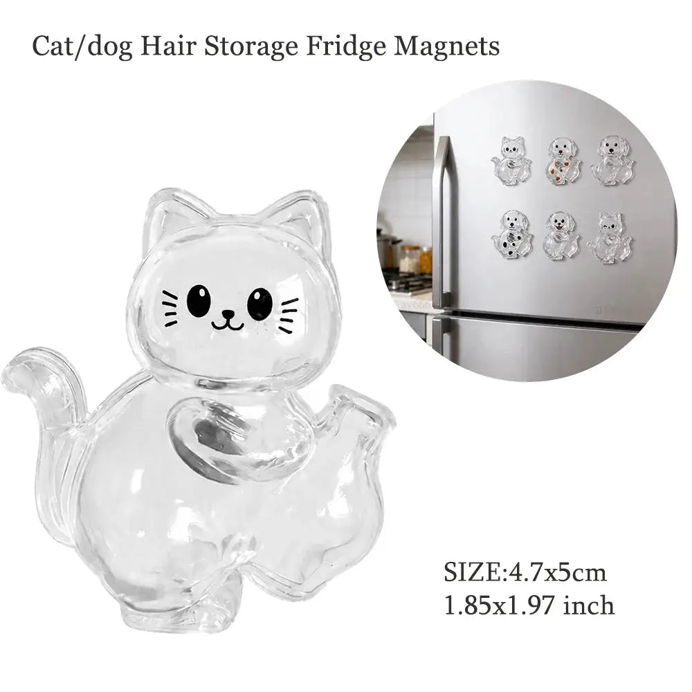 Dog Hair Storage Keychain Transparent Dog Cat Shape Memorial Pendant Handmade Resin Pet Keepsake Gift
