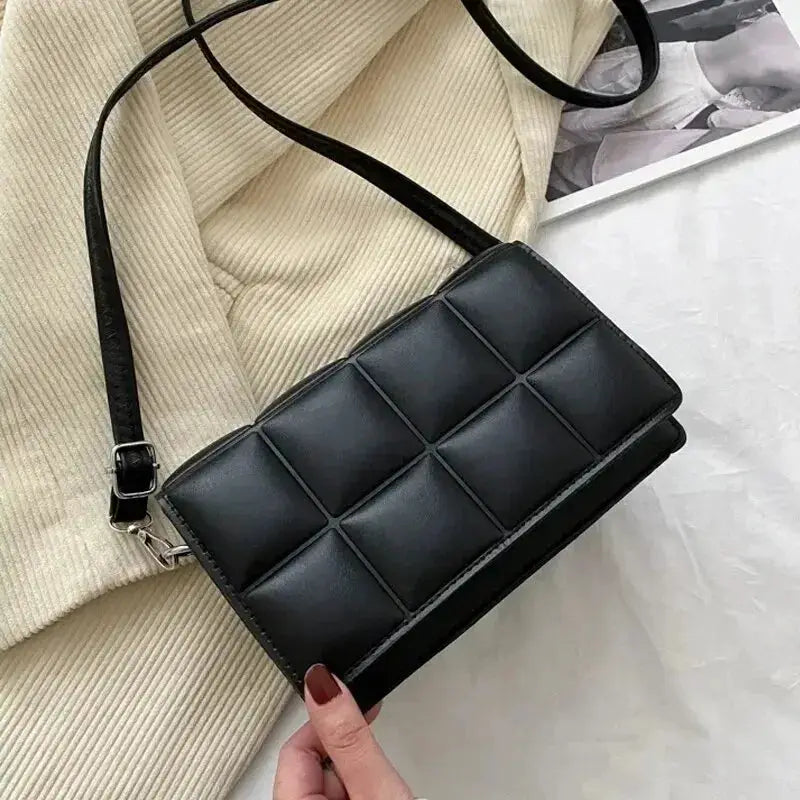 Fashion Brand Designer Women Shoulder Bag Small PU Leather Crossbody Bag With Trendy Classic Handle