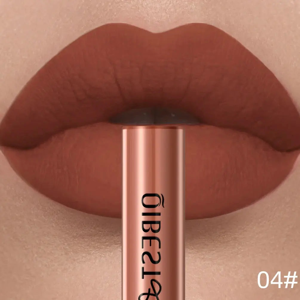 Qibest Matte Liquid Lipstick Waterproof Long Lasting Velvet Matte Lip Tint For All Day Color