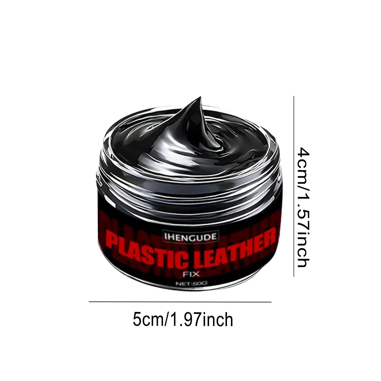 Car plastic leather repair paste by Simples Market, black polishing wax for interior panels