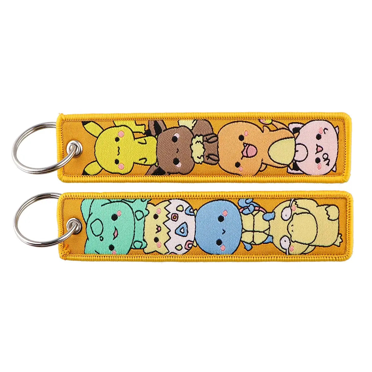 Gengar and Mewtwo Anime Keychain Zinc Alloy Double Sided Key Tag for Keys Car Motorcycle Gift for Men Women