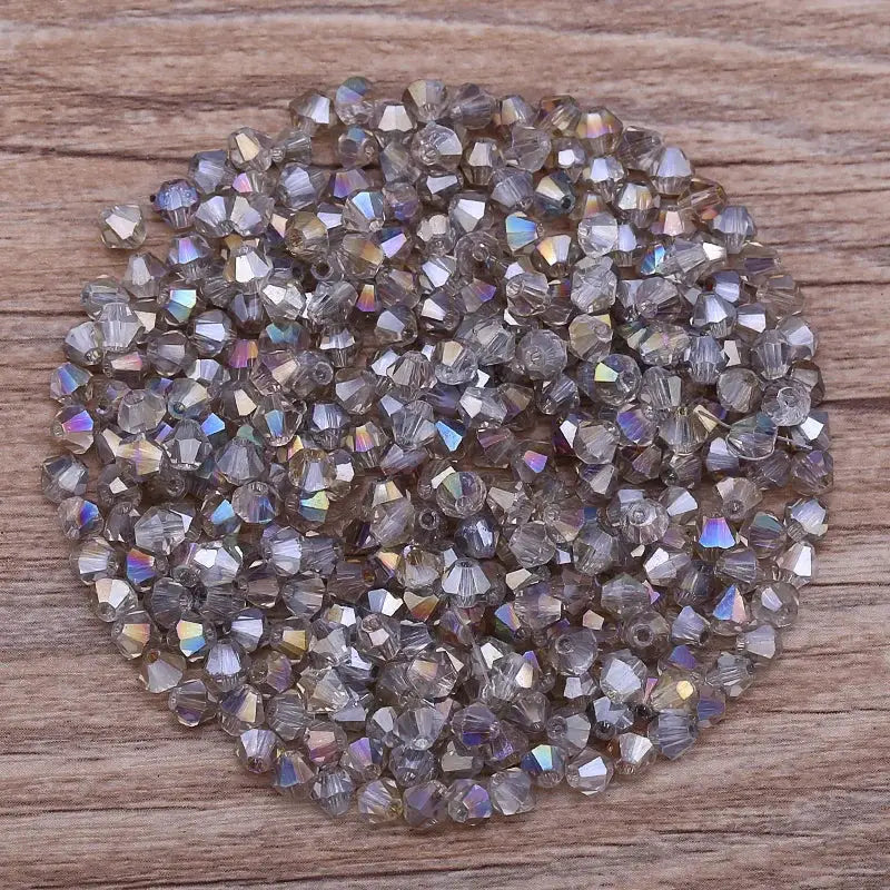 300Pcs Exquisite 4mm Bicone Crystal Beads for Jewelry Making Accessories 061-080