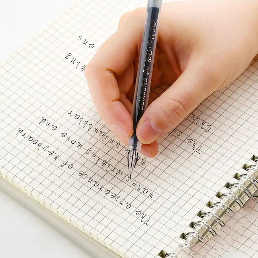 3 Pcs Mixed Tip Gel Pens 0.38mm Fine Point Black Blue Red Ink Large Capacity For Exam Signing Writing School Supplies