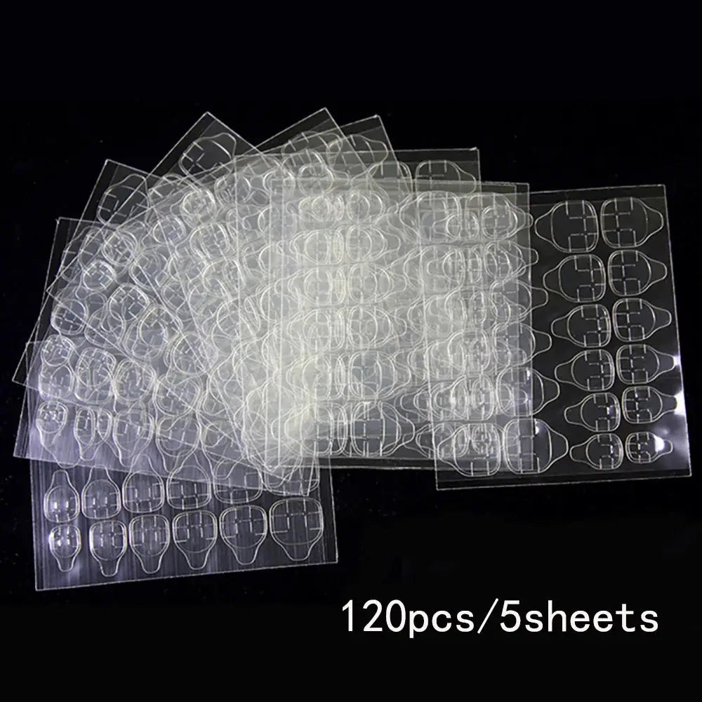 Double Sided Nail Glue Sticker Adhesive Tabs For Fake Nails Waterproof Breathable