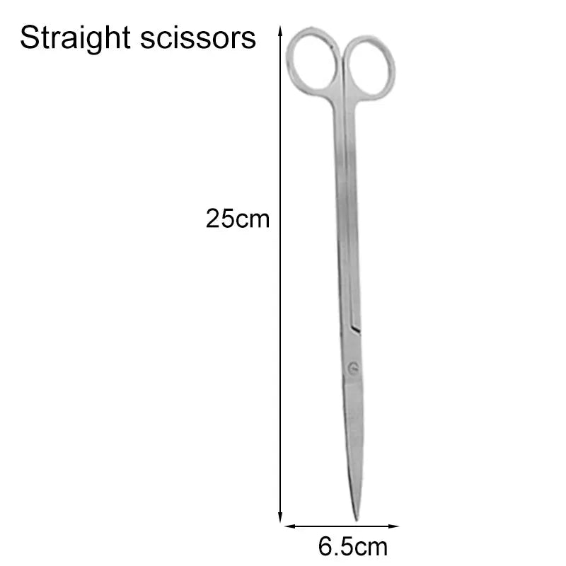 Stainless Steel Aquarium Scissors And Tweezers Set For Plant Tank Maintenance And Fish Tank Cleaning