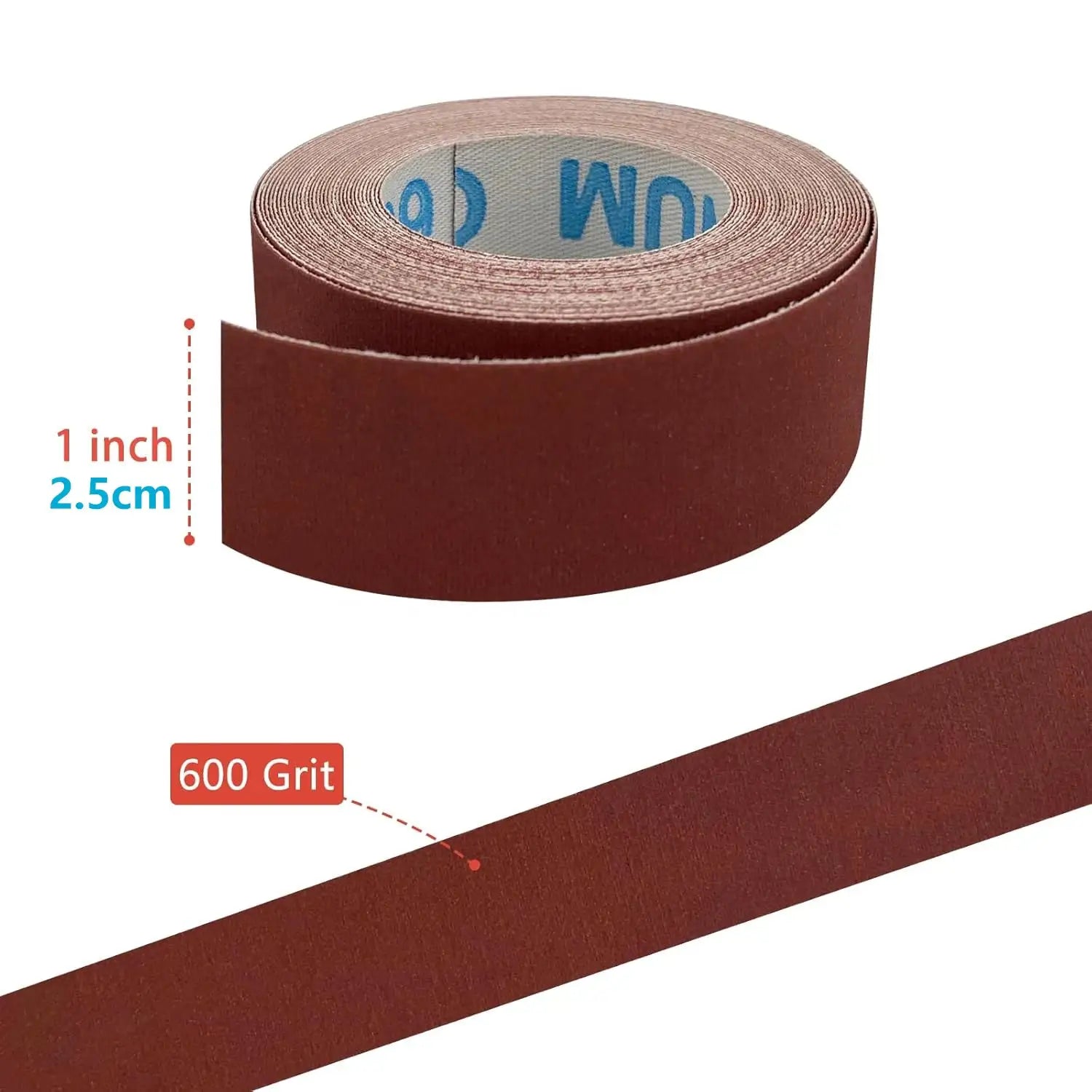 1 Inch Emery Cloth Roll Continuous Sandpaper For Wood Sanding Metal Polishing Car Detailing 2m And 5m