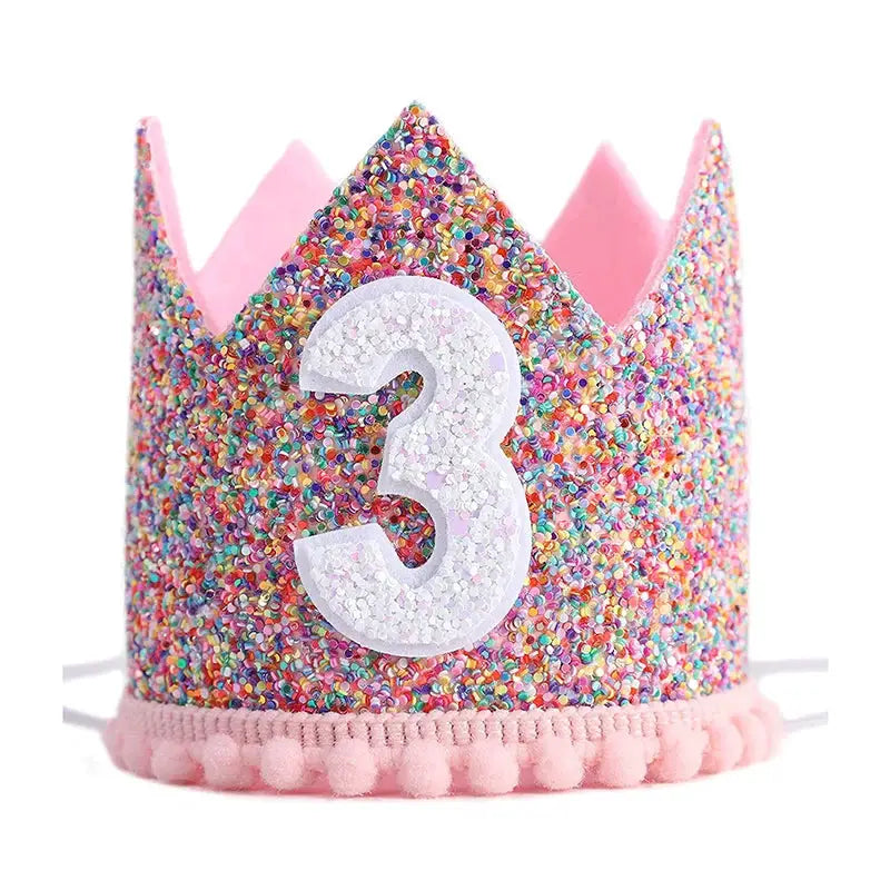 First Birthday Crown Hat For Kids Pink Party Decor Cute Birthday Party Hat For Boys And Girls