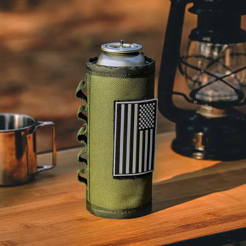 Outdoor Camping Gas Can Protective Cover Tactical Fuel Cylinder Sleeve Anti Fall Protection