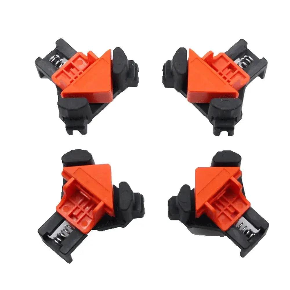 Portable Right Angle Woodworking Clamp Set 4 Piece Or 8 Piece With Spring Clamps And 90 Degree Locator