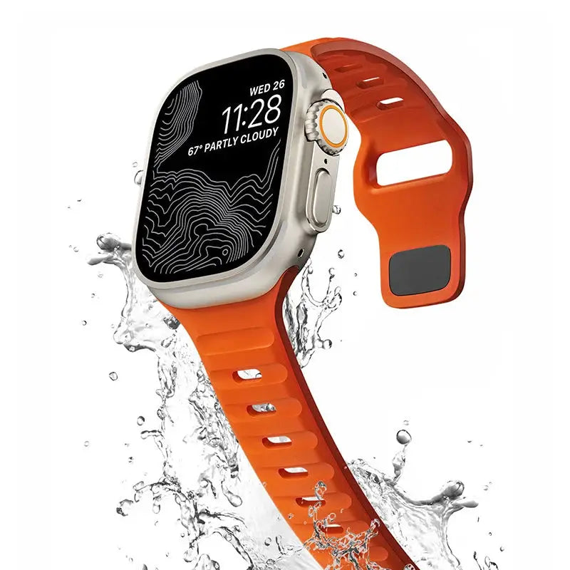 Strap For Apple Watch Band 49mm 44mm 45mm 41mm 40mm 42mm 38mm Soft Silicone sport Bracelet iwatch Serise 8 7 SE 6 5 9 Ultra 49mm
