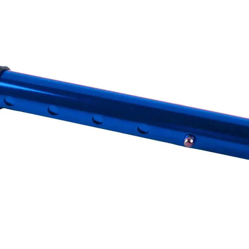 Telescopic blue aluminum walking stick by Simples Market, trekking pole with riveted shaft.