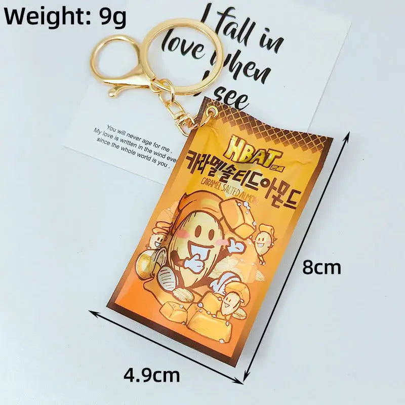 Simulation Instant Noodles Keychain Pendant For Bags Keys And Phones Cute Mini Snack Accessory Great New Year Gift