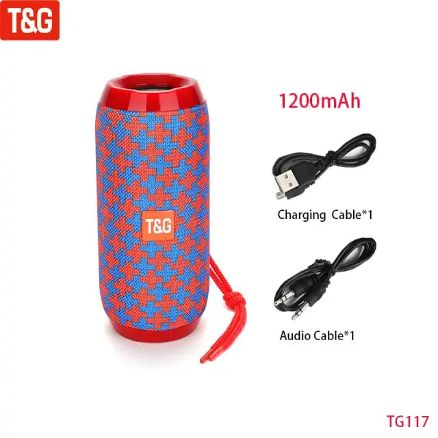 Wireless Portable Bluetooth Speaker With FM Radio And Subwoofer Hands Free Calling Music Sound Box