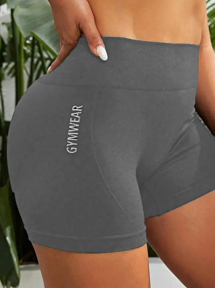 QyuickDry Womens High Waist Butt Lift Sports Shorts Quick Dry Breathable Seamless Yoga Shorts