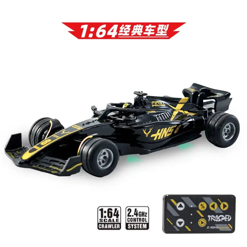 2025 New RC Car 1 64 Scale Mini Alloy Model Formula Racing Remote Control Car With Adjustable Lighting For Kids