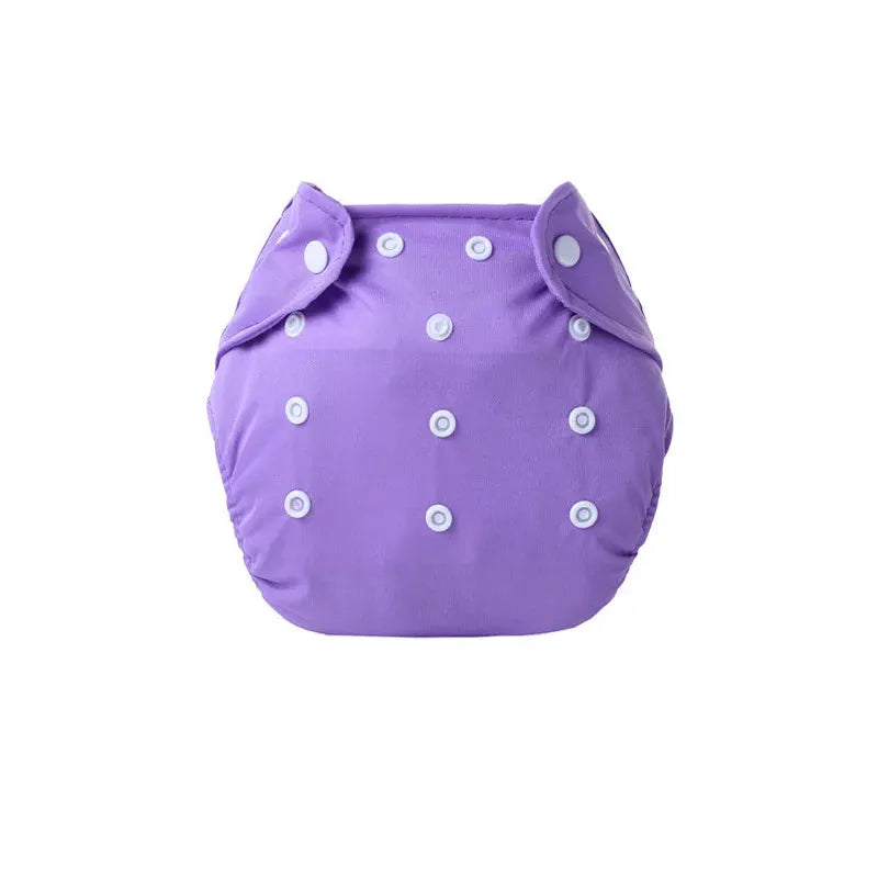Eco Friendly Washable Reusable Cloth Diapers For Babies Grid Pattern Cotton Adjustable Training Pants 1 To 3 Years