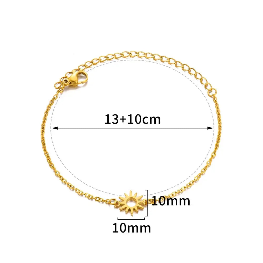 Gold Tone Stainless Steel Imitation Pearl Anklets for Women Beach Jewelry Chain Leg Bracelets Gift