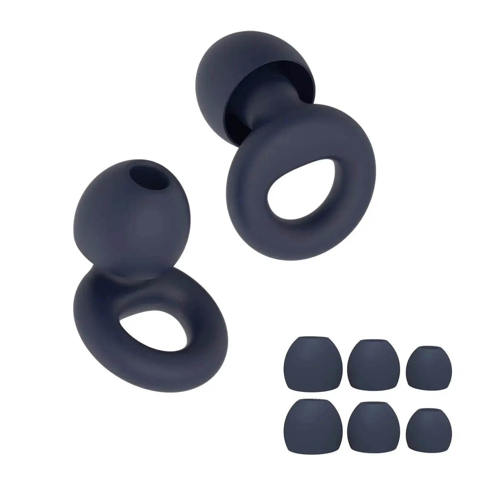 HUAK Quiet Ear Plugs Noise Reduction Reusable Hearing Protection 8 Soft Silicone Ear Tips XS S M L Sleep Swim Work