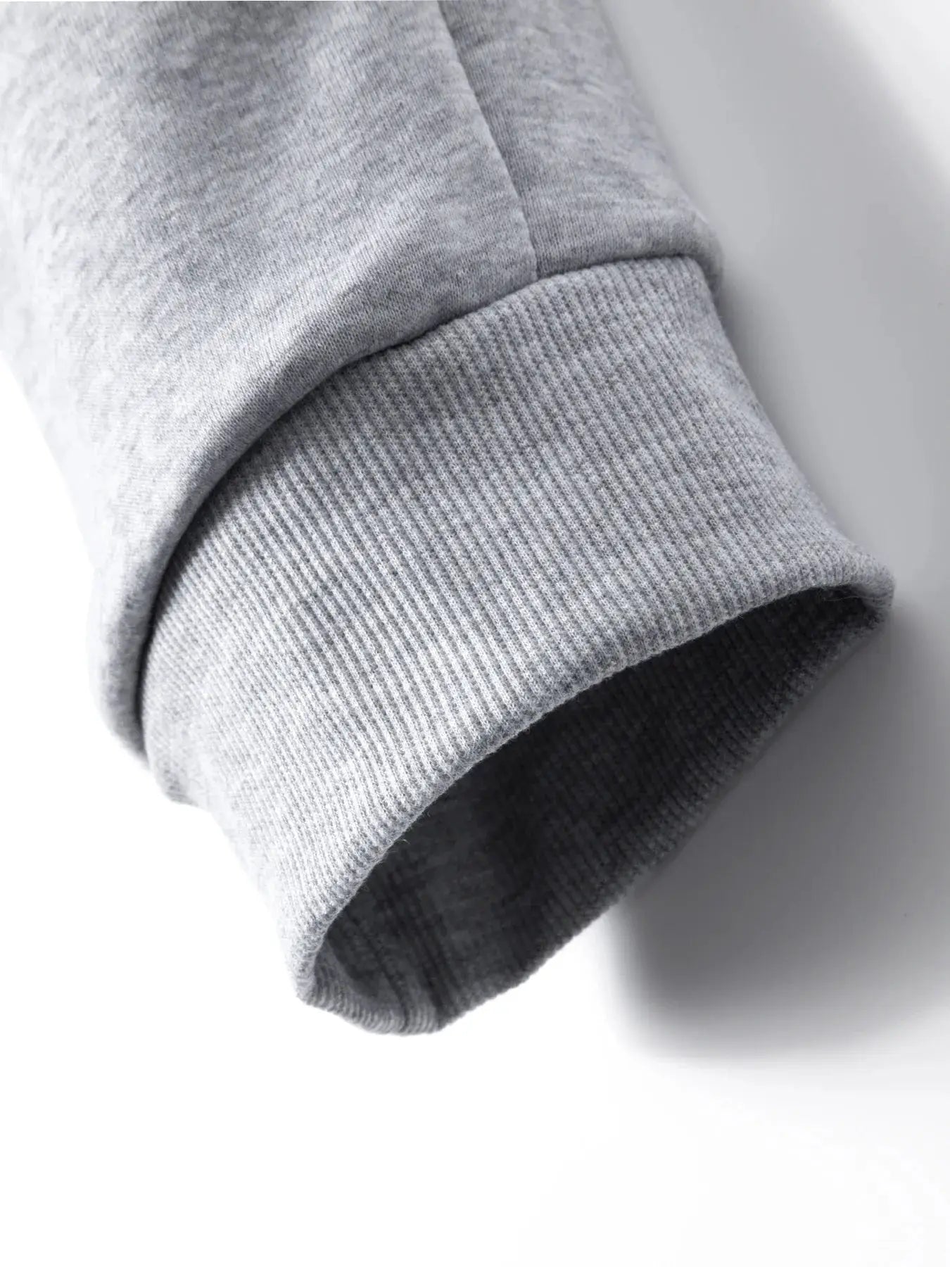 Men's fleece jogger sweatpants with ribbed cuff in gray from Simples Market