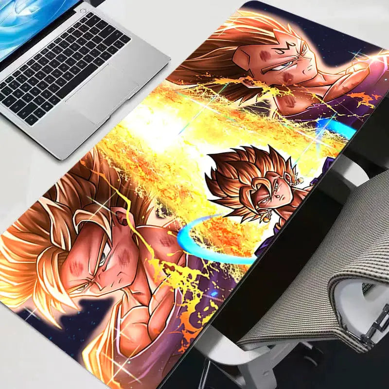 Dragon Ball Z XXL Mouse Pad Desk Mat for Gaming Keyboard Black Large Anime Carpet for LOL